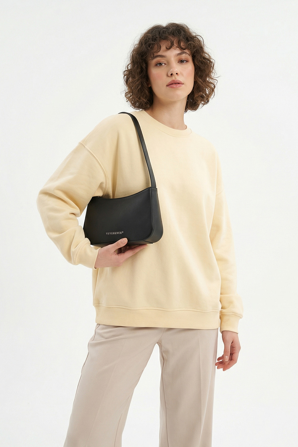 Vivisence Femme Sac À Bandoulière Format Compact L'élégance au Quotidien, noir