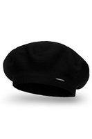 Vivisence Women's Beret Warm And Cozy Protection Against Cold 7005, black