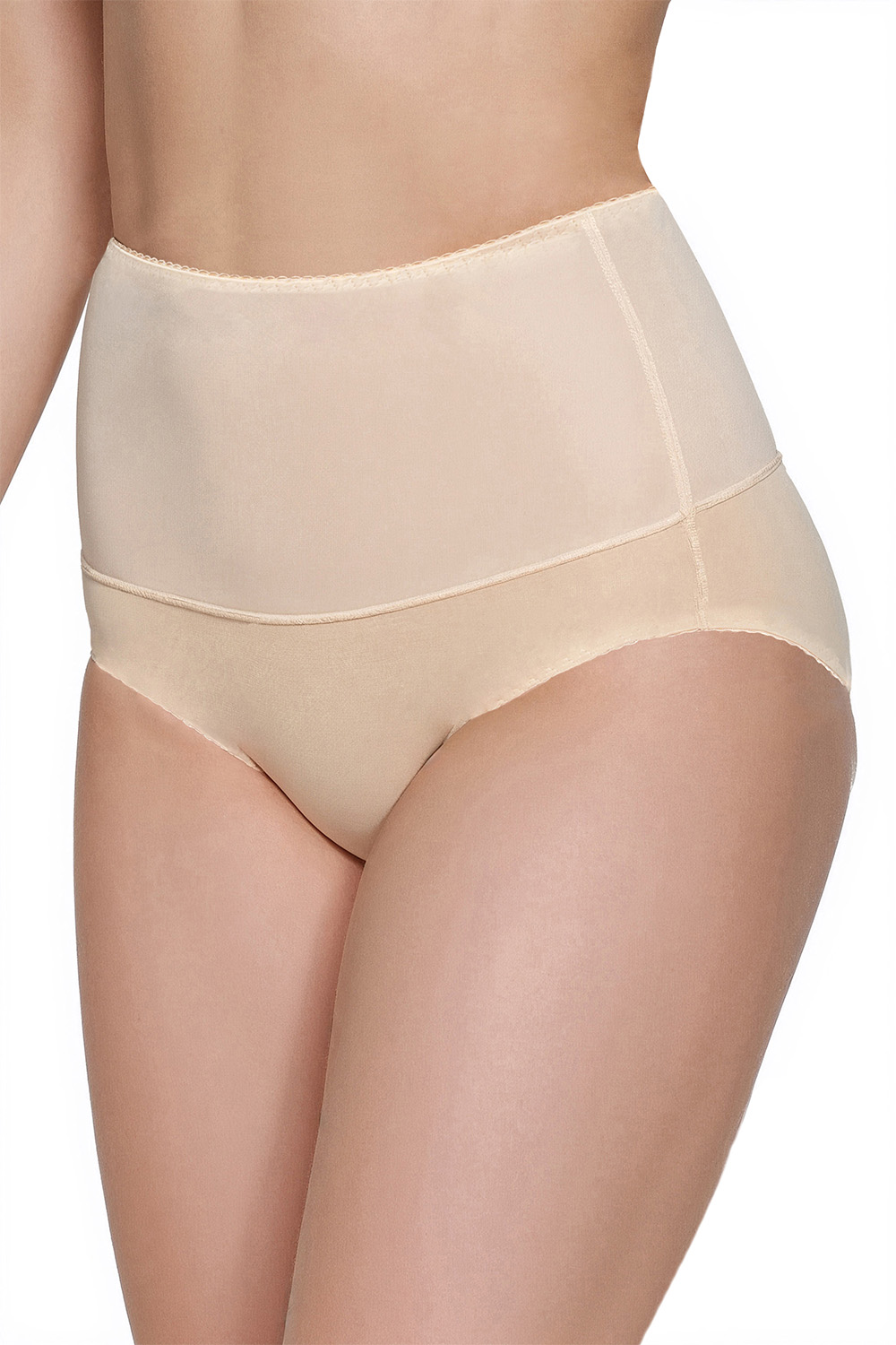 Vivisence Control Briefs Women High Waist Tummy Control Smooth Silhouette, beige
