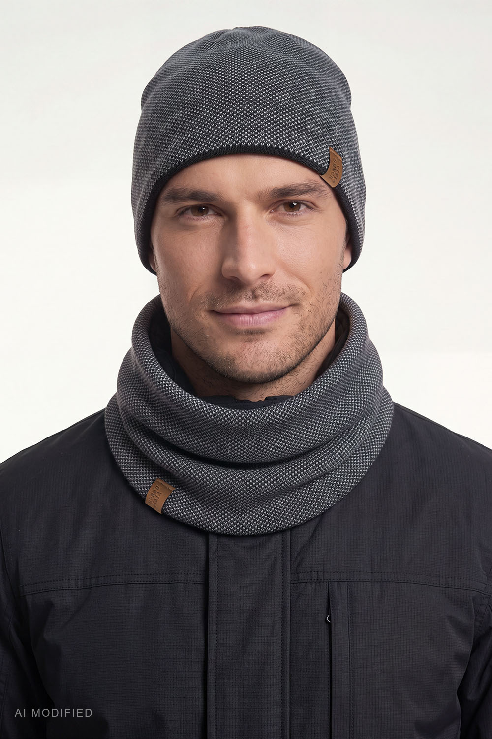 Sets Sets hat + loop scarf, Grey