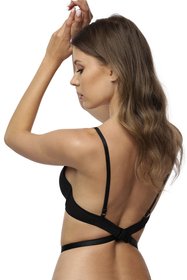 Vivisence sangle de soutien-gorge à dos bas 8002, noir