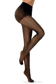 Vivisence Damen Strumpfhose 40 DEN Mit Hohem Bund Und Verstärkter Zehenpartie Für Optimalen Komfort Perfekt Für Elegante Outfits, nero