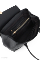 Vivisence Umhängetasche Damen Polyurethan Schultertasche Alltag Arbeit, schwarz