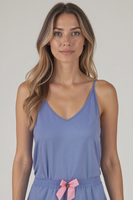 Vivisence Women's Pyjamas Top Viscose Shoulder Straps V-Neck 2200,