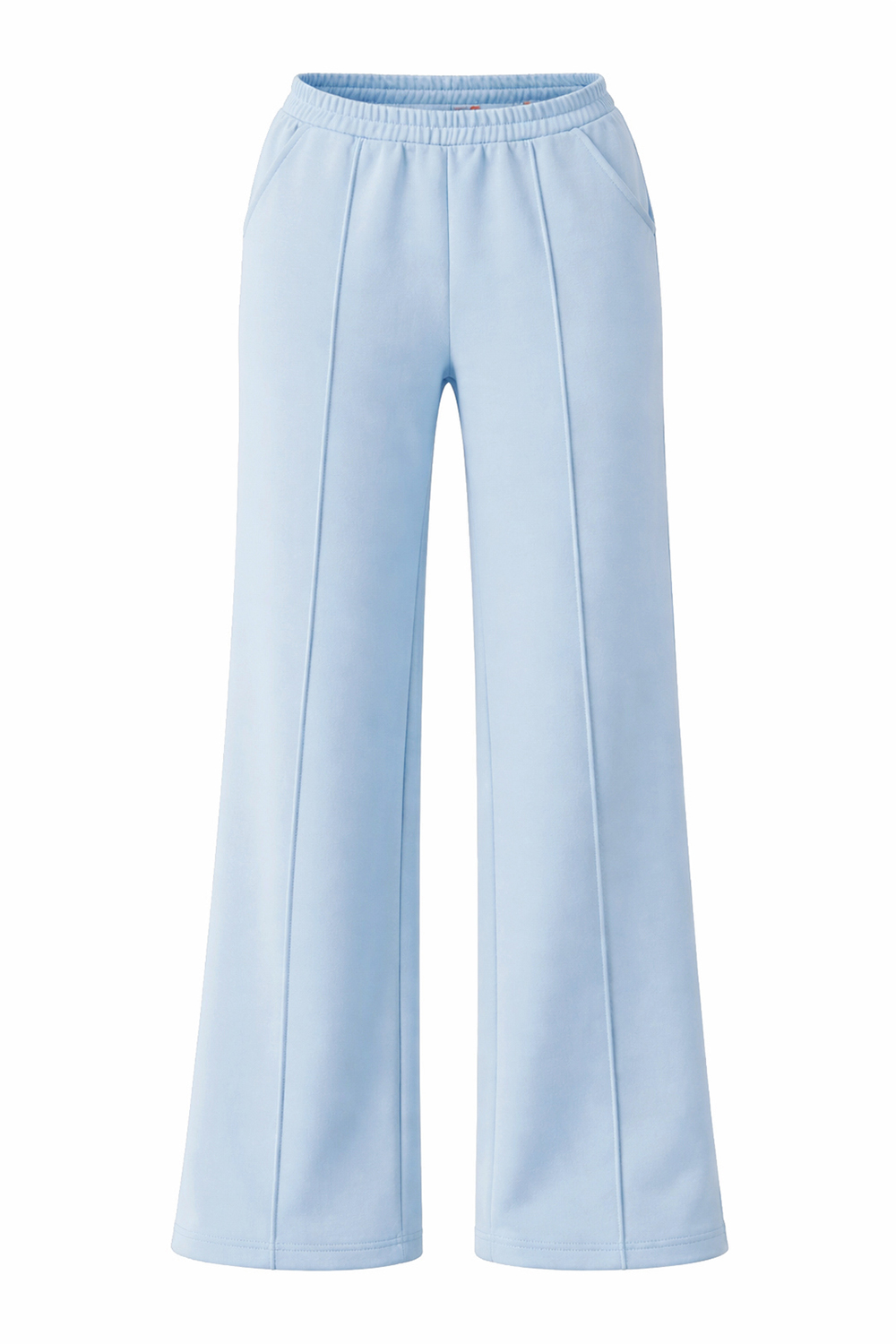 Vivisence Femme Pantalon De Survêtement Pli Devant Taille Élastique Confort, bleu ciel
