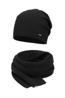 Vivisence 70134 KMPL Sets Sets hat + scarf, black