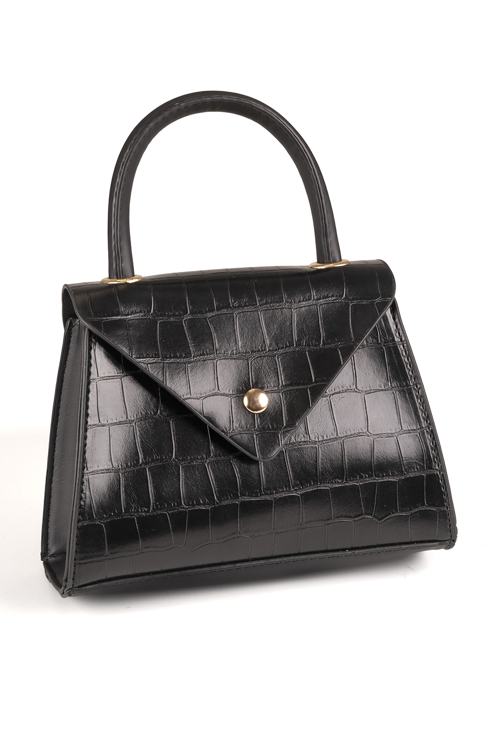 Vivisence Handtasche Damen Kunstleder Set 3 Teilig Elegante Taschen, Schwarz