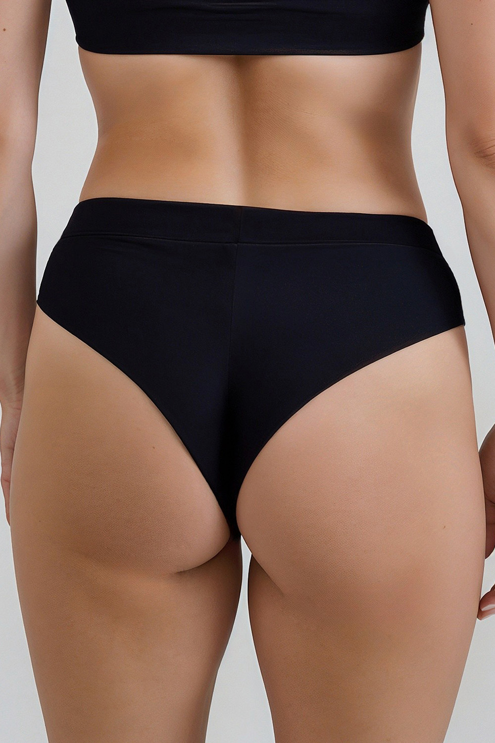 Vivisence Culotte Brésilienne pour Femme Slip Bresilien Viscose Confortable 4020, noir