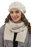 Vivisence Women's Beret Warm And Cozy Protection Against Cold 7005, beige