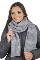 Vivisence Femme Bonnet Et Écharpe Pour l'Automne et l'Hiver À Pompon Chauds Doublés De Polaire Anti-Statique Idéal Pour Les Hommes Élégants Parfait Pour Froides Journées 7015Kmpl, gris clair
