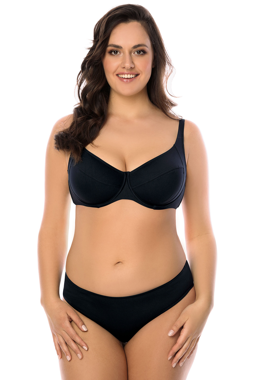 Vivisence Bikinihose Damen Klassischer Schnitt Formstabil Bequemer Sitz, schwarz