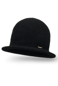 Vivisence Chapeau Femme Hiver Classique En Fil Chaud Idéal Pour Offrir 7044, noir