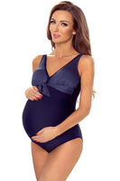Vivisence maillot de bain une pièce pour femmes enceintes 3503, bleu marine