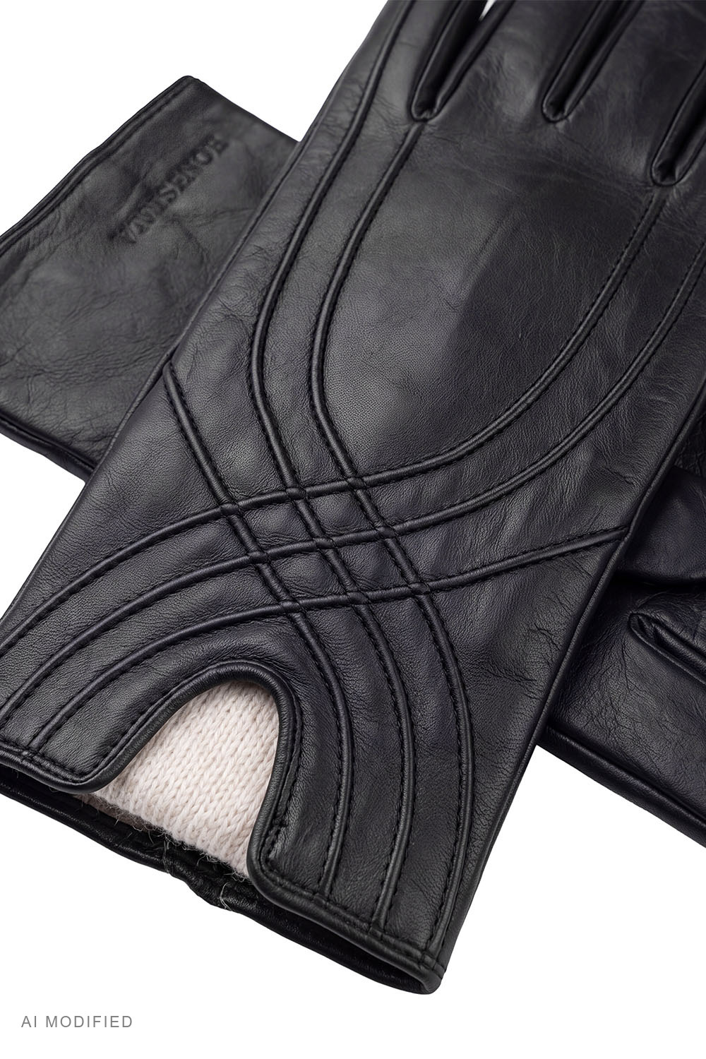 Vivisence 7225 Gants cuir, noir