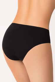 Vivisence Damen Slip Unterhosen Glatt Unterwäsche Ganztägiger Komfort 4002, schwarz