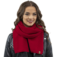 Vivisence Écharpe Femme Large Tricotée Chaude Douce Élégante Pour L’Hiver 7041S, rouge