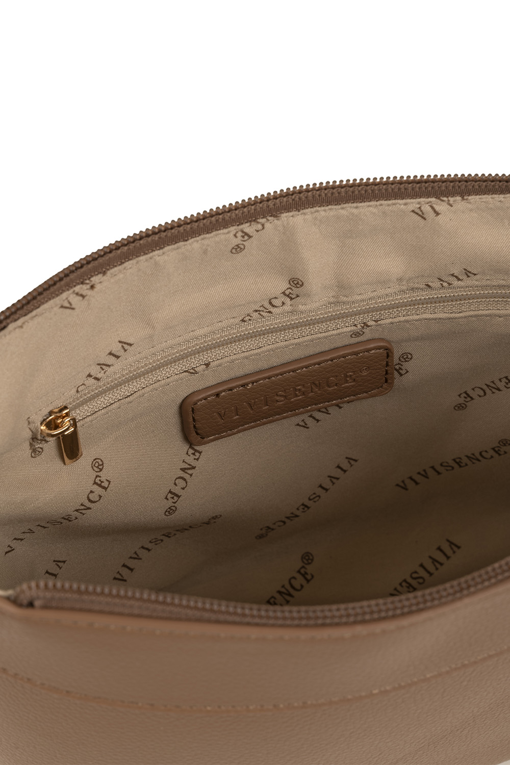 Vivisence Femme Sac À Bandoulière Pochette Cosmetic Amovible pour Tous Les Jours, marron