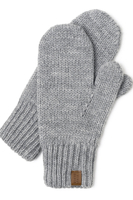 Vivisence Women's Winter Mittens Comfort On Cold Days 7015, light grey