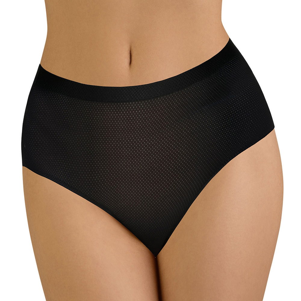 Vivisence lot de 3 slips féminins classique sans couture 4013 3-pack, noir
