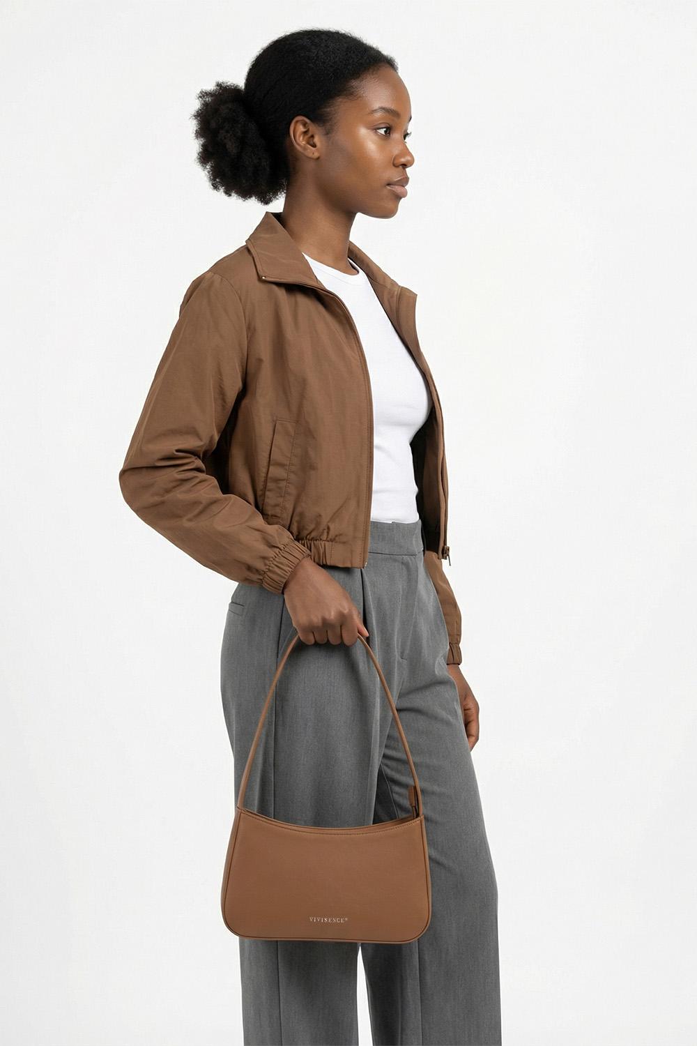 Vivisence Femme Sac À Bandoulière Format Compact L'élégance au Quotidien, marron