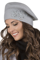 Vivisence Béret Femme Hiver Épais Et Chaud Idéal Pour Les Journées Froides 7007, gris clair