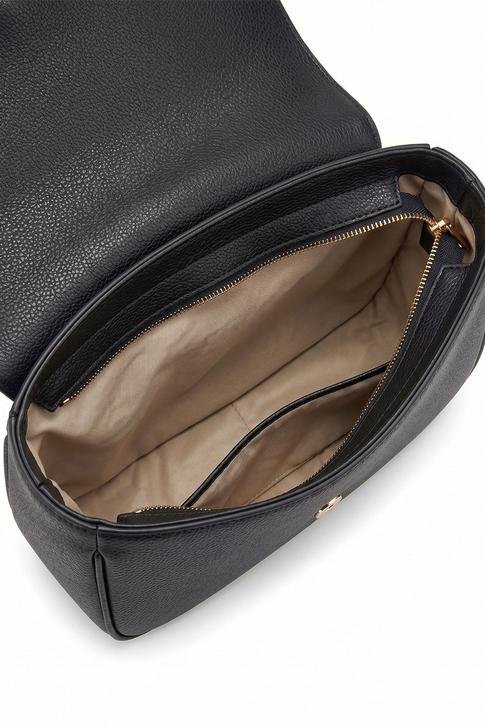 Vivisence Femme Sac À Bandoulière Rabat Magnétique Organisation Quotidienne, noir
