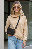 Vivisence Sac Bandoulière Femme Fermeture éclair Sangle Large et Réglable, 