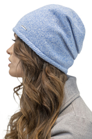 Vivisence Women's Winter Set Including Hat Scarf And Gloves With Perfect Fit Design Warm And Soft Woolen Yarn Insulated Lining Ideal For Cold Winter And Autumn Days, baby blue melange