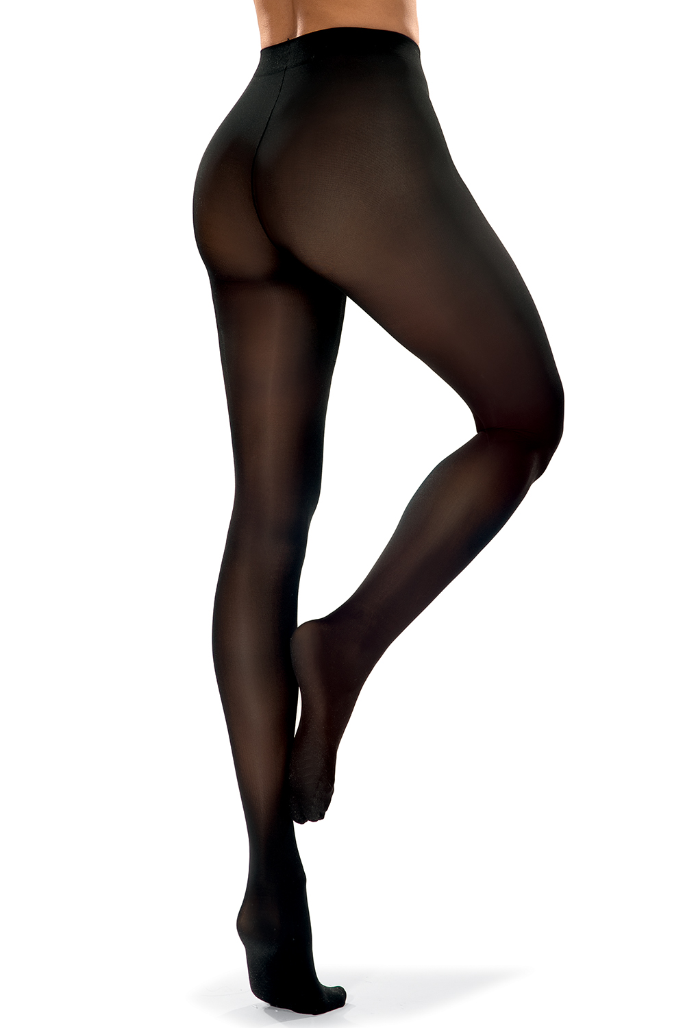 Vivisence Women's Tights 40 DEN 3-Pack With Invisible Toe Reinforcement Comfort Trimmed Waistband Seamless Panties Section, nero