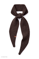 Vivisence women's wool scarf versatile ties comfort cold days, brown