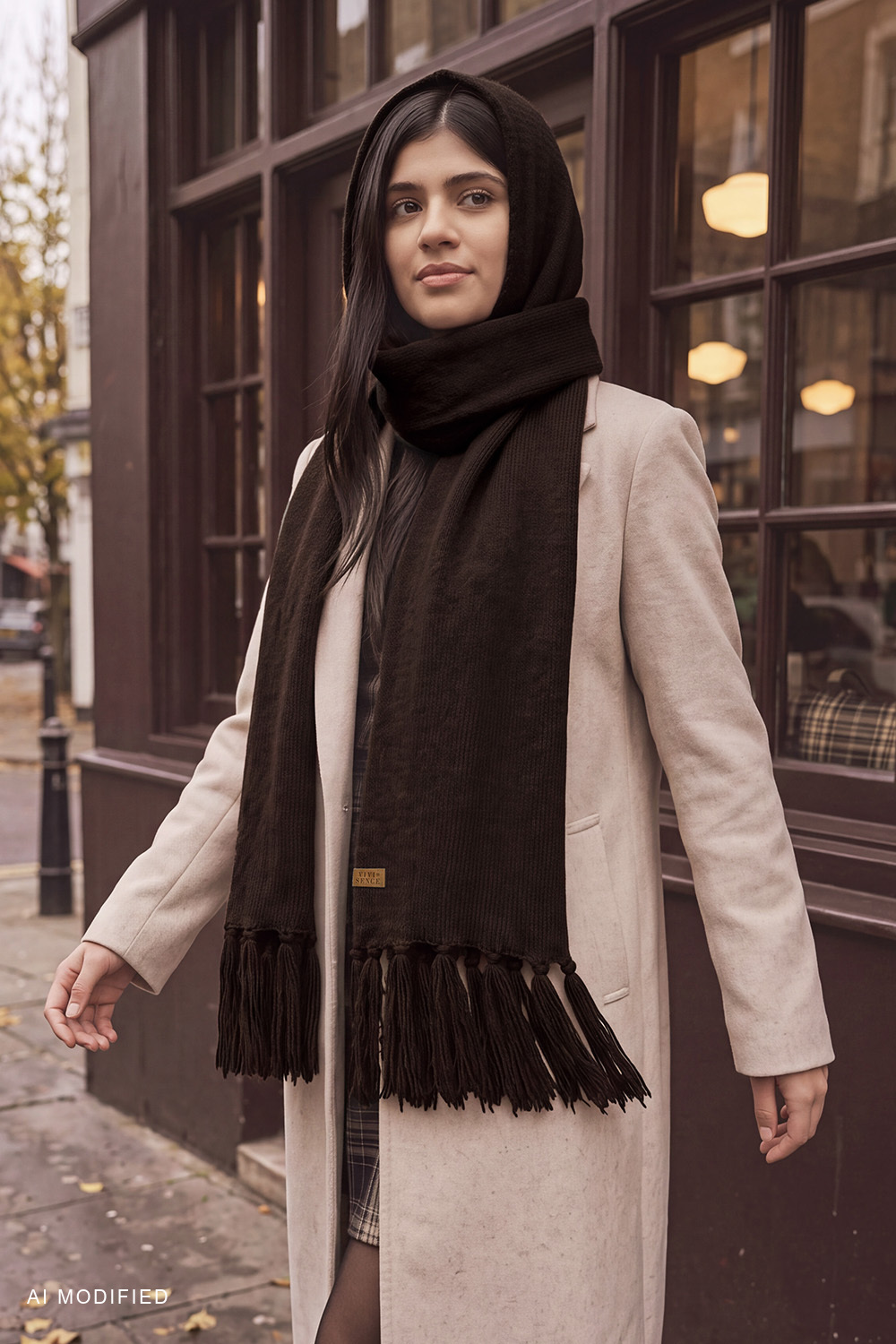 Headwear hood, Brown