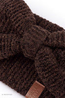 Vivisence Femme Bandeau Large Tricoté Hiver Confort et Élégance Quotidienne, brun