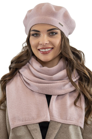 VIVISENCE Damen Baskenmütze Warm und Gemütlich Kälteschutz und Komfort 7005, rosa
