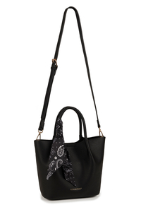 Vivisence Damen Schultertasche Mit Abnehmbarem Gurt Und Kosmetiktasche Alltag, Schwarz