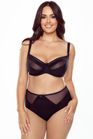 Vivisence Dame Soft BH Weiche Schalen Klassisch Netz Musterlos 1057, 