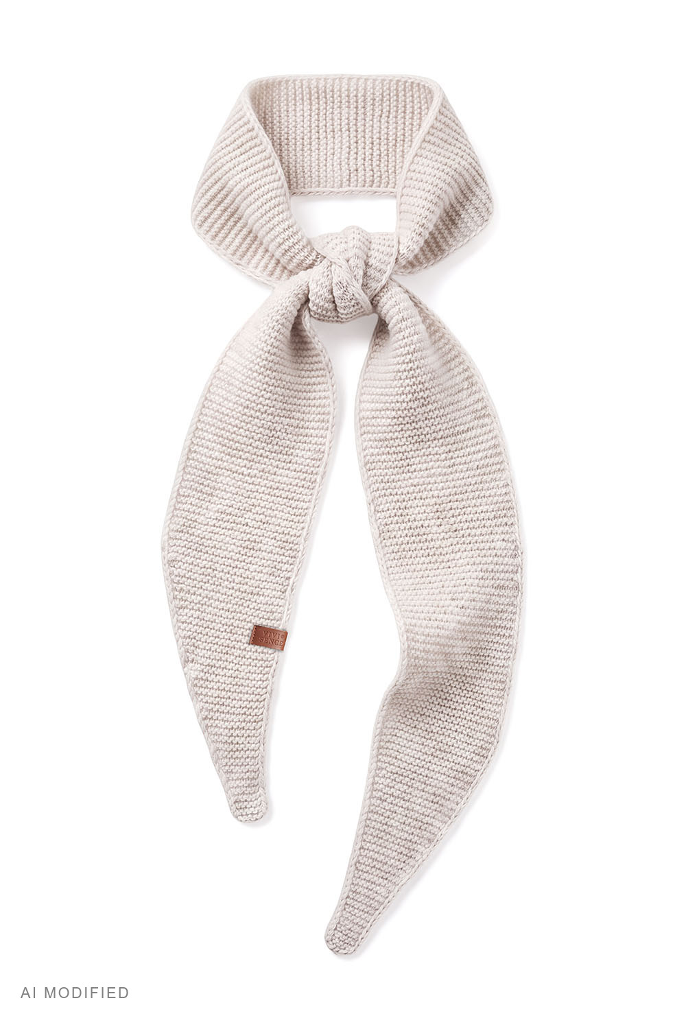 Vivisence women's wool scarf versatile ties comfort cold days, beige