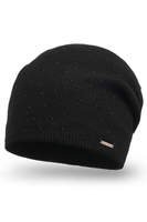 Vivisence Bonnet Femme Classique Tricoté En Fil Chaud Et Confortable 7013, noir