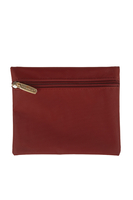 Vivisence Damen Handtasche Reißverschluss Mit Abnehmbarem Riemen Für Alltag, Rot