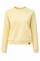 Vivisence Femme Sweat Col Rond Maille Douce Confort Toute La Journée, banane