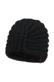 Vivisence Women Winter Beanie Merino Wool Cotton Knit Warm Cozy Comfort, Black