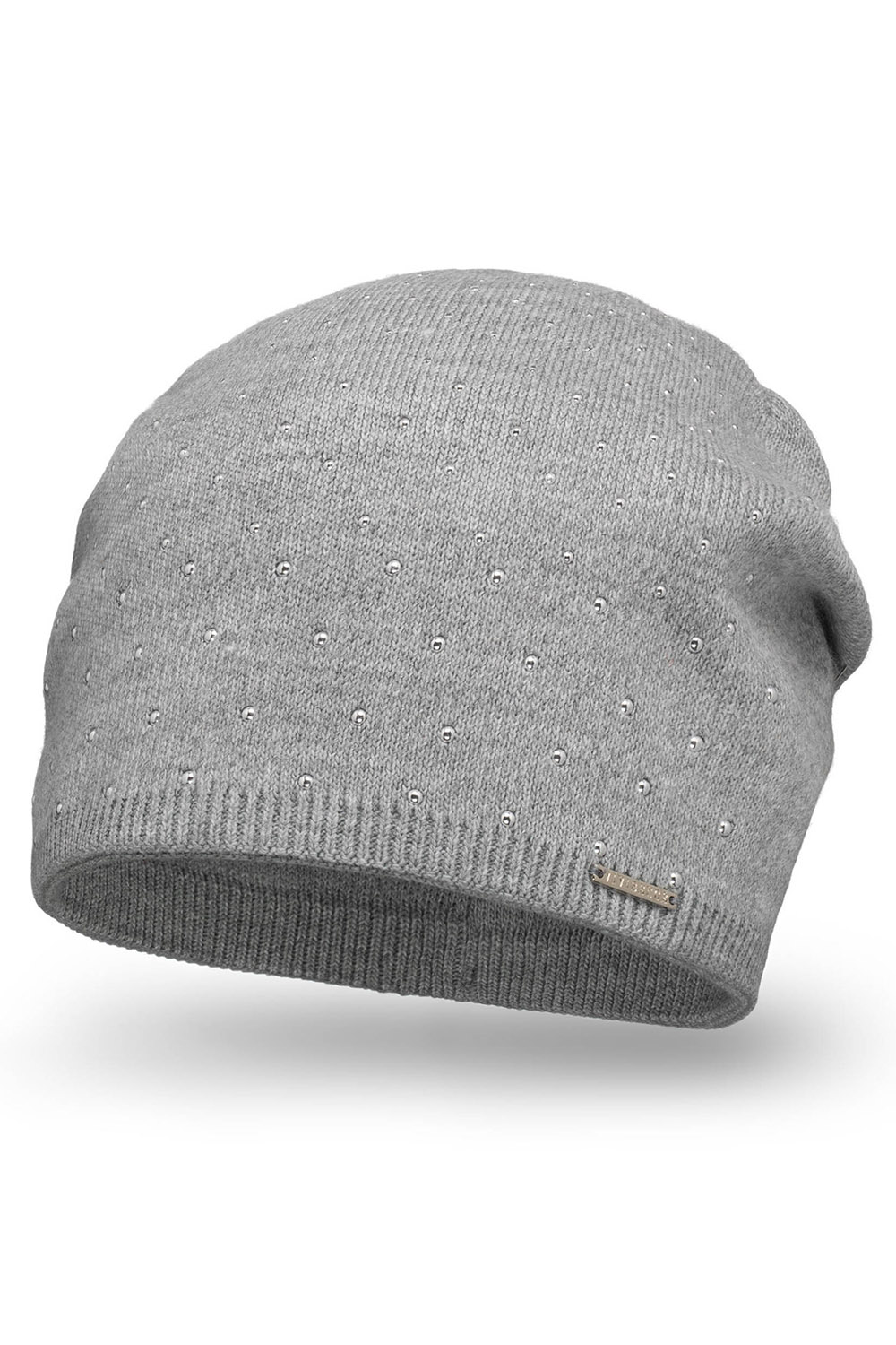 Vivisence Women's Hat Classic Cut Warm And Cozy Yarn For Winter 7013, light grey