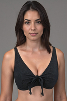 Vivisence 3202 top de bikini top qualité style classique feminin pièce du set, noir-éclat