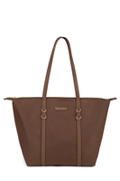 Vivisence Damen Umhängetasche Mit Reißverschluss Elegantes Design Für Alltag Komfort, Braun
