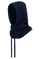 Vivisence Femme Cagoule Hiver Coton Doux Réglable Chaleur Quotidienne Confort, bleu foncé