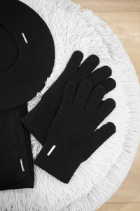 Vivisence Damen Handschuhe Winter Weichem und Warme Ideal für Kaltes Wetter 7202, schwarz
