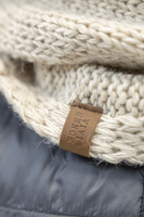 Vivisence Stylish Women's Winter Set Including Pompom Hat And Cozy Snood Scarf Made From Soft And Warm Fabric Smooth Fleece Lining Ideal For Cold Days, light beige