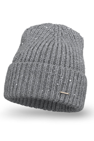 Vivisence Women's Winter Hat Classic Knit Style Perfect Fit 7088, light grey