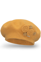 Vivisence Wool Beret For Women Protection Against Cold For Chilly Days 7037, honey