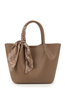 Vivisence Damen Schultertasche Mit Abnehmbarem Gurt Und Kosmetiktasche Alltag, Braun