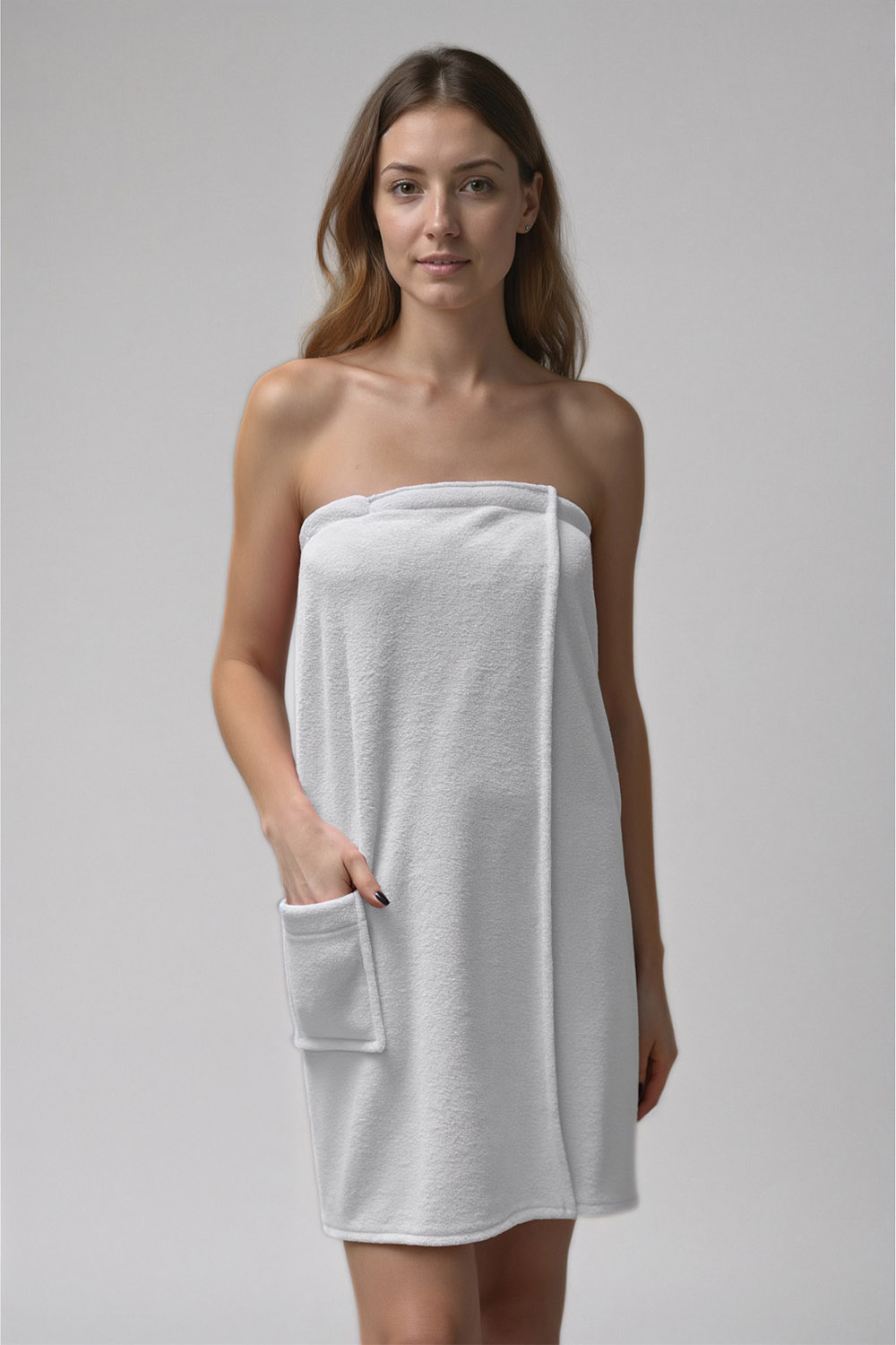Vivisence serviette de bain pour femmes 5025, blanc